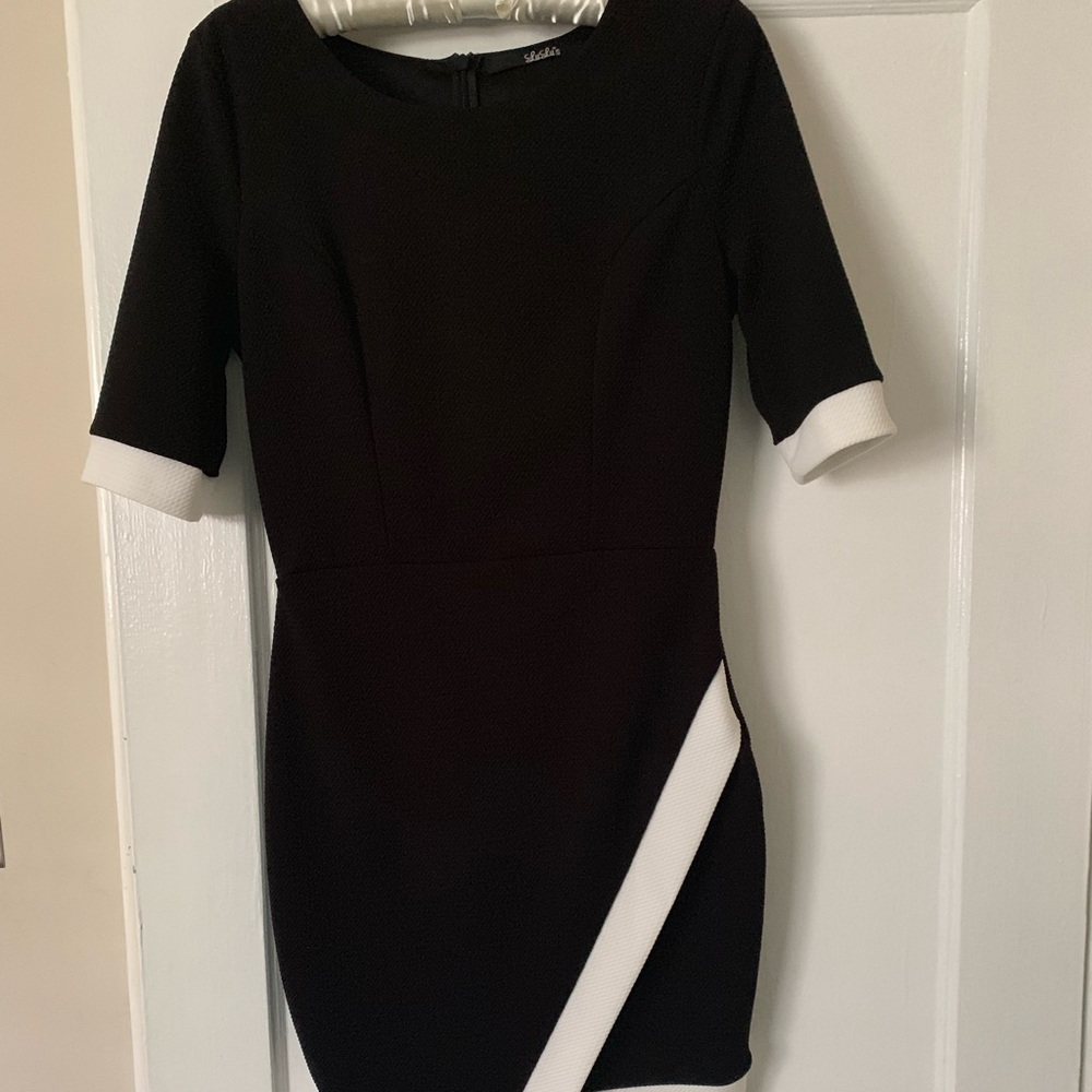 Black and white bodycon Lulus dress